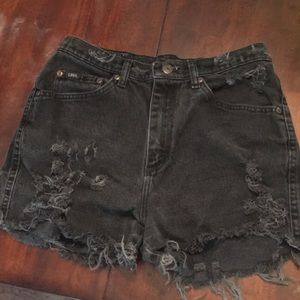 Lee cut off distressed shorts